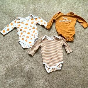 Pumpkin / Halloween Onesie, Size 6-9M